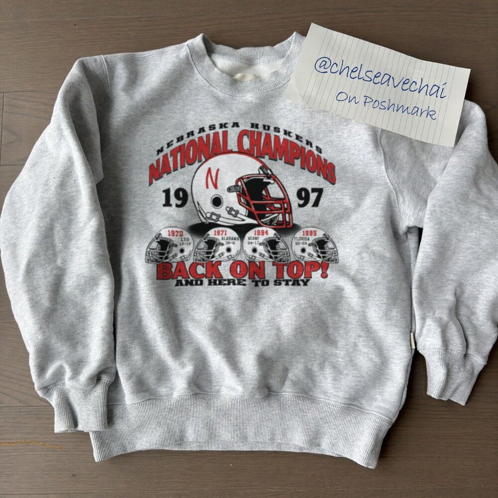 Vintage 90s Nebraska Huskers National Champions 1997 Nebraska Cornhuskers Shirt